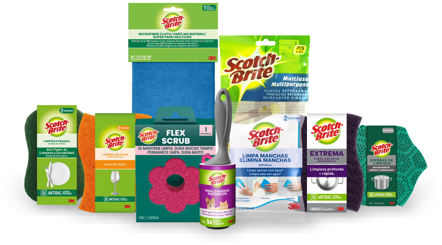 Bodegón de productos Scotch-Brite participantes